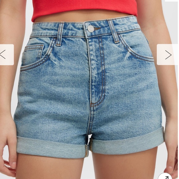 High Rise Classic Stretch Denim Short - Size 6 - Picture 2 of 9